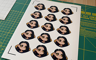 Le Blank sticker de Cydonia Lab