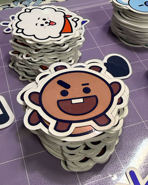 Trabajo del estudio — stickers